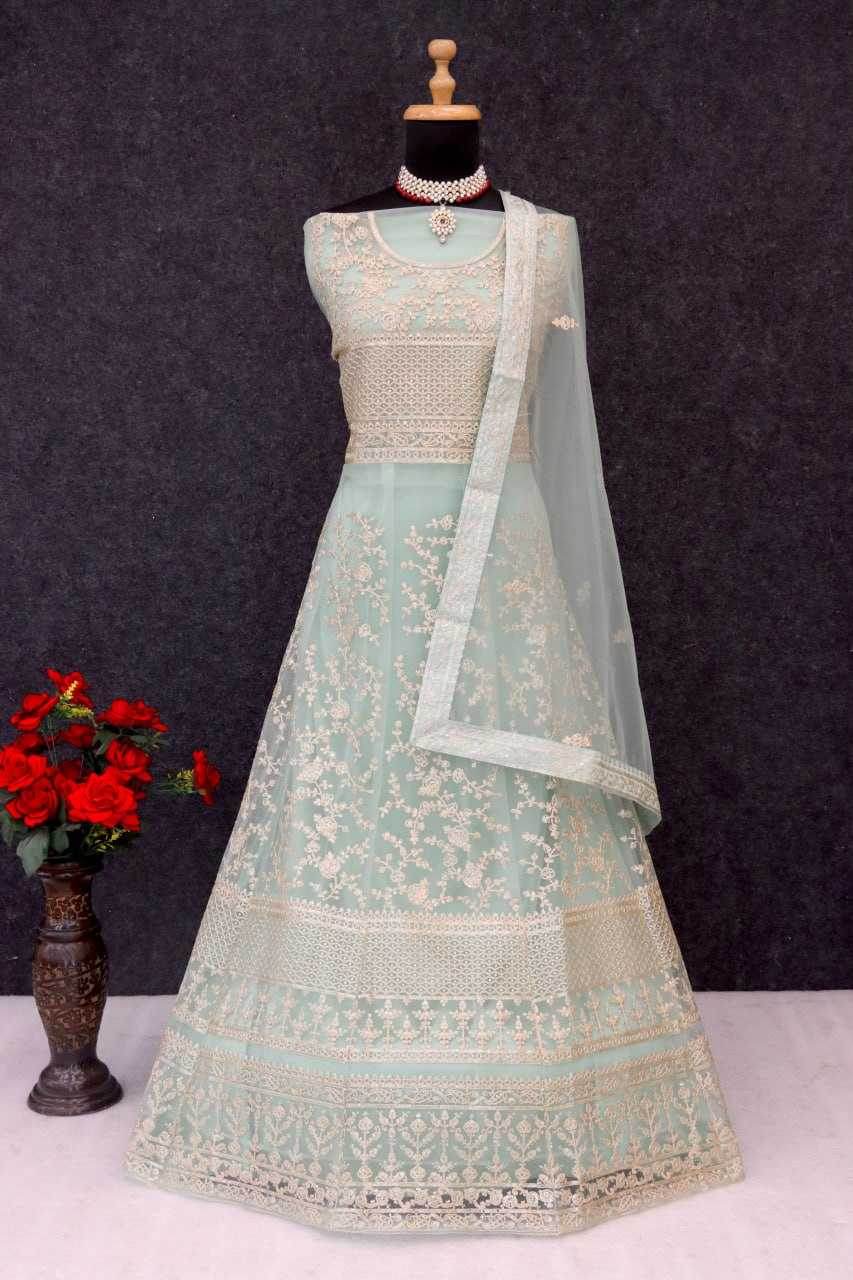 Japan Sartin Embroidery Anarkali Long Sequin Gown - MYLUXURY LANE ENTERPRISE